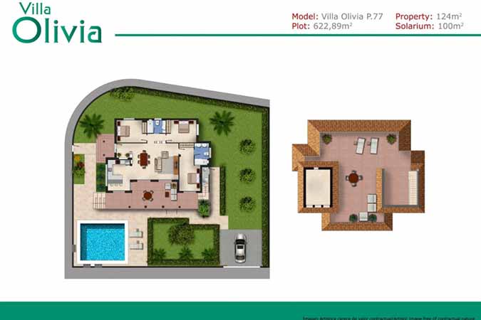 Villa Olivia - 3 Soverom Villa i Ciudad Quesada, Costa Blanca. Spaniaboligen