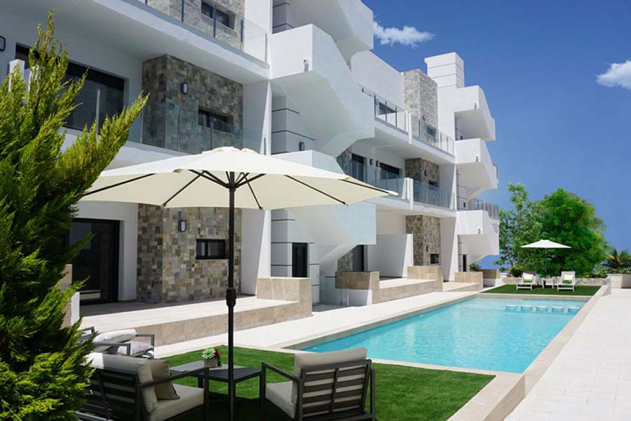 Beach Avenue, luksuriøse leiligheter i Arenales del Sol, Costa blanca, Spania. Spaniaboligen
