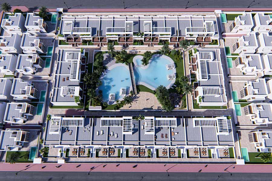 Laguna Beach - leiligheter med høy kvalitet i Salinas de Torrevieja. Spaniaboligen