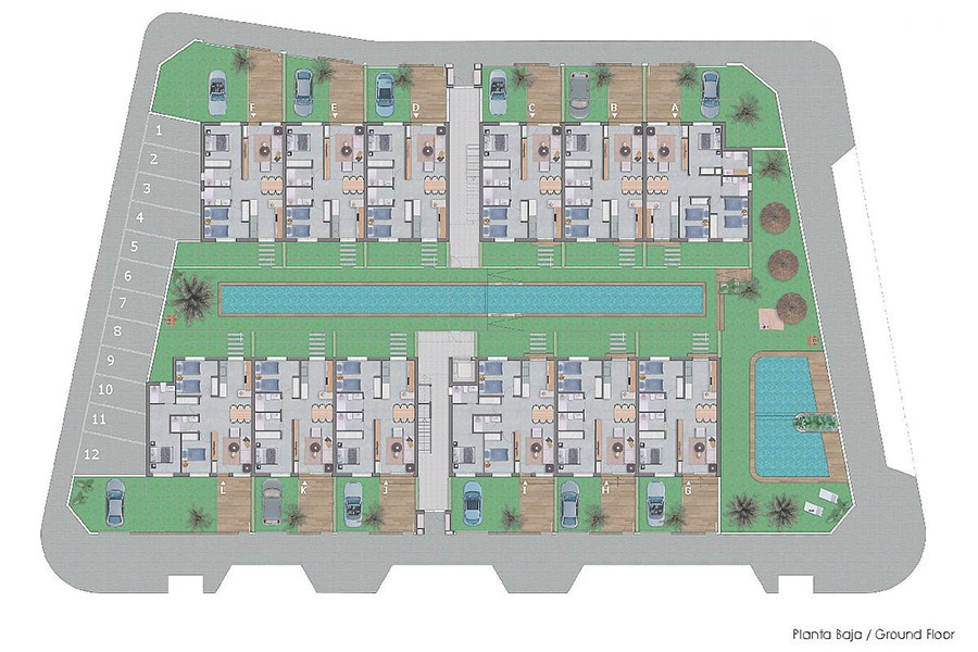 Bungalows med 2 og 3 soverom i Pilar de la Horadada. Spaniaboligen